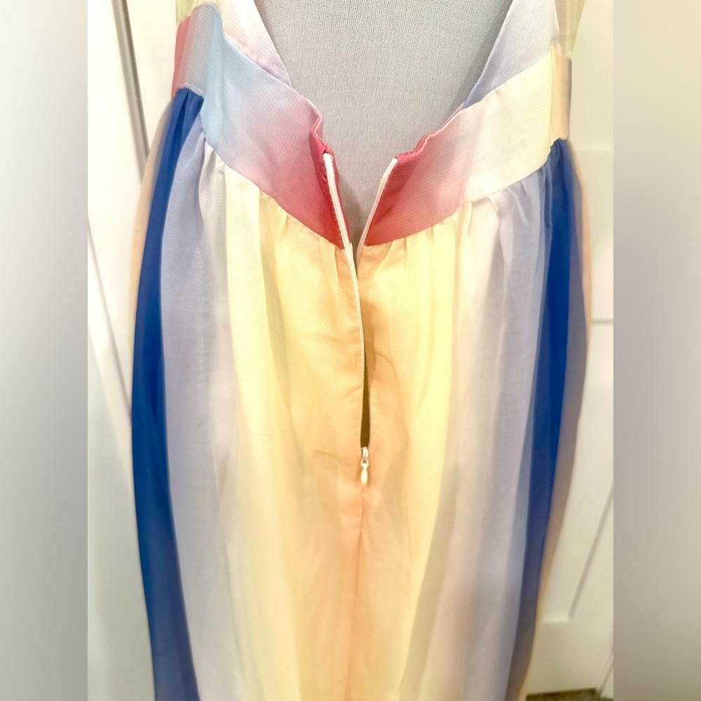 Cupshe Rainbow Maxi Dress Plunging Neckline Multicolor Polyester – Size L - Picture 10 of 15